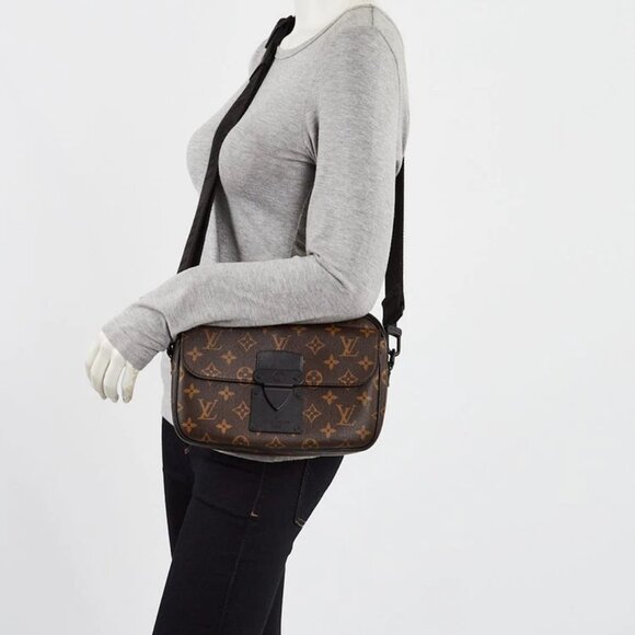 Louis Vuitton Monogram Macassar Canvas S Lock Messenger Bag - Picture 2 of 12